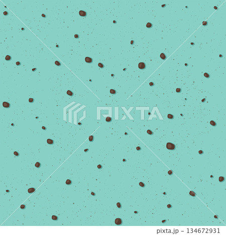 Mint chocolate chip texture square background graphic illustration. Mint chocolate chip texture square background graphic illustration. 134672931
