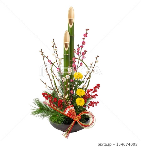 縁起物としての正月花 134674005
