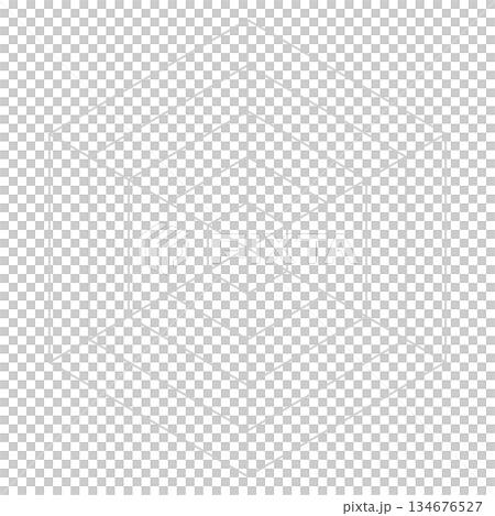 Hexagonal radar chart background, spider web graph 134676527