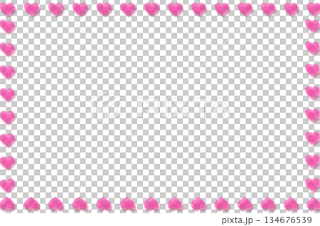Festive green light frame with raspberry pink hearts by side Festive green light frame with raspberry pink hearts by side 134676539