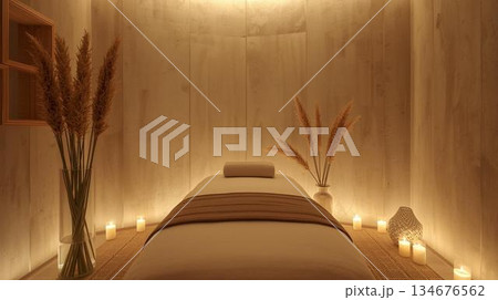 個室の施術部屋 134676562