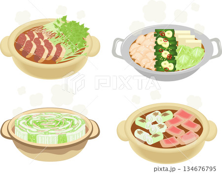 鍋料理セット 134676795