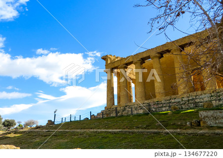 古代遺跡群の中にある神殿 古代遺跡群の中にある神殿 134677220