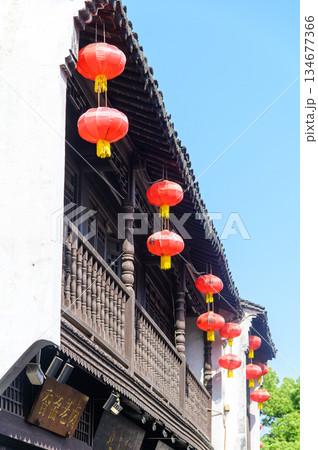 中国にある蘇州のとても美しい街並み風景 中国にある蘇州のとても美しい街並み風景 134677366