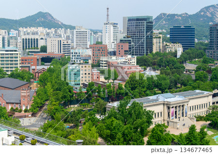 ソウルの美しい街並み風景 134677465