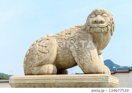 韓国ソウルにある景福宮のとても美しい風景 134677539