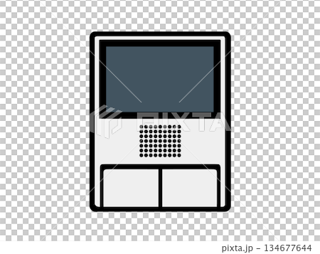 Intercom illustration Intercom illustration 134677644