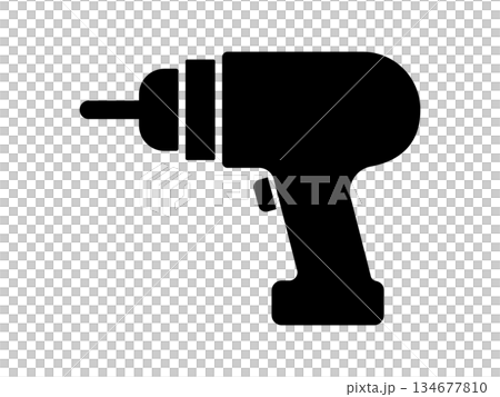 Electric screwdriver icon monotone 134677810