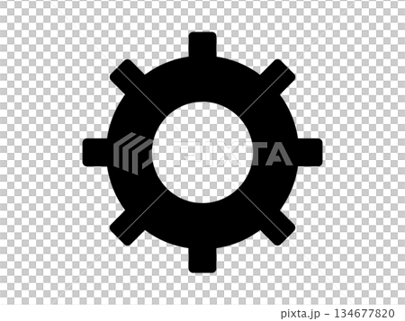 Gear icon monotone 134677820