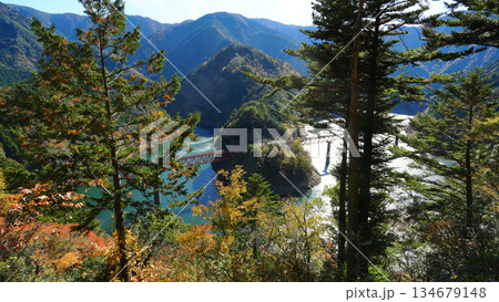 奥大井湖上駅 秋 奥大井湖上駅 秋 134679148