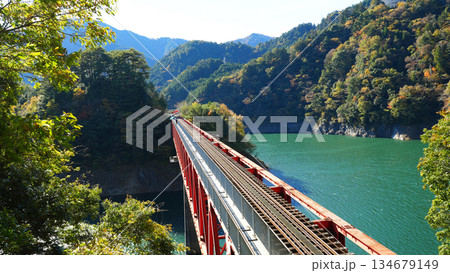 奥大井湖上駅　秋 134679149