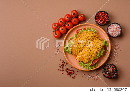 Mexican corn tortilla tacos with tuna, chicken, or beef. Corn tacos as a background Mexican corn tortilla tacos with tuna, chicken, or beef. Corn tacos as a background 134680267