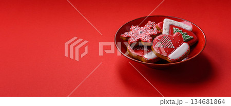 Gingerbread, Christmas cookies, or sweets for a festive family table. Christmas gingerbread Gingerbread, Christmas cookies, or sweets for a festive family table. Christmas gingerbread 134681864
