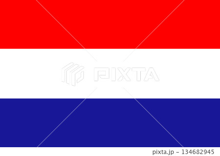 Civil Flag of Croatia. Croatian Country Flag ensign. Republic of Croatia banner, badge. 134682945