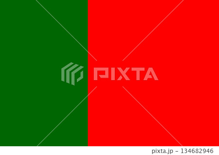 Portugal country civil flag rectangle icon. Portuguese flag badge ensign. Portuguese Republic rectangular button, banner, background. 134682946