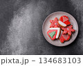 Gingerbread, Christmas cookies, and ornamental holiday baked goods. Christmas gingerbread 134683103