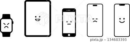 かわいいデバイスのアイコン 134683393