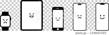 かわいいデバイスのアイコン 134683393