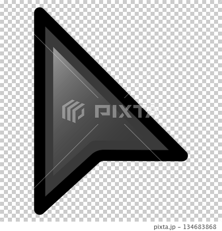 Black Computer Mouse Cursor Icon Pointer...-插圖素材 [134683868] - PIXTA圖庫