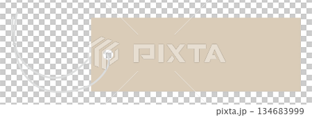 Illustration of a pale brown price tag frame 134683999