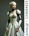 AI generated Graceful noble lady dressed in luxurious attire with subtle accessories 134684425