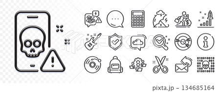 Salary, Teamwork and Stress protection line icons for web app. Glare of light effect. Message icon. Pack of Info, Scissors, Stress pictogram icons. Backpack, Confirmed, Targeting signs. Vector 134685164