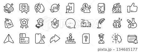 Water cooler, Student and Sleep line icons pack. Share, Message, Paper plane icons. Organic product, Like, Friends chat web icon. Floor lamp, Petrol station, Ranking star pictogram. Vector Water cooler, Student and Sleep line icons pack. Share, Message, Paper plane icons. Organic product, Like, Friends chat web icon. Floor lamp, Petrol station, Ranking star pictogram. Vector 134685177