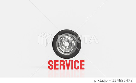 Professional Automotive Service and Vehicle Maintenance Concept 3d render. 134685478