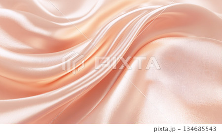 サテン生地のテクスチャ サテン生地のテクスチャ 134685543