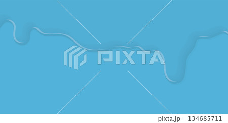 Minimalist abstract water drops on light blue background graphic illustration. 134685711