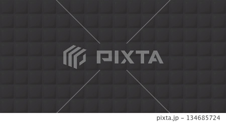 Seamless 3D square block black color pattern background graphic illustration. Seamless 3D square block black color pattern background graphic illustration. 134685724