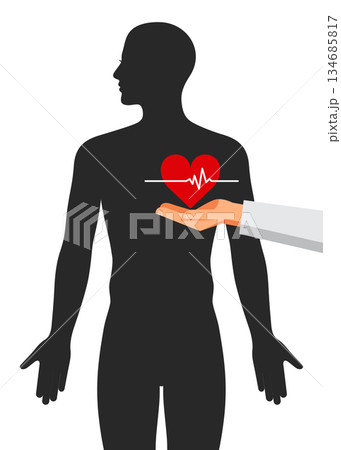 Medical and Heart care concept vector illustration Medical and Heart care concept vector illustration 134685817