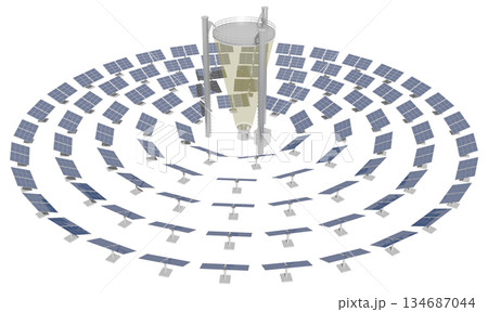 ビームダウン型太陽熱発電 134687044