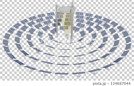ビームダウン型太陽熱発電 134687044
