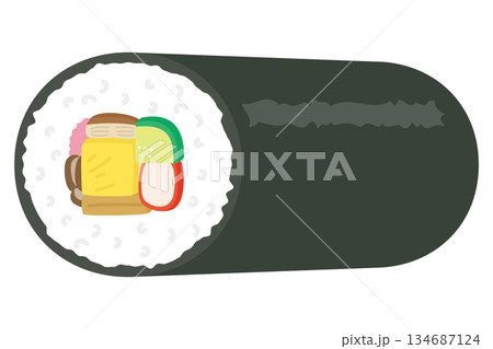 恵方巻のイラスト 134687124