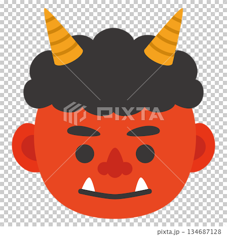 赤鬼のイラスト 134687128