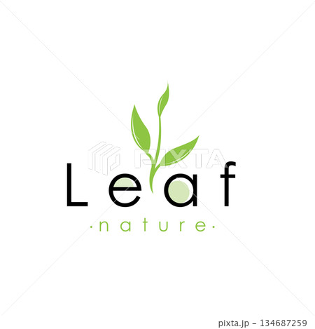 Simple Green Leaf Logo Concept For Sustainable Companies Simple Green Leaf Logo Concept For Sustainable Companies 134687259