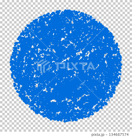 Crayon material hand-drawn circle Crayon material hand-drawn circle 134687574