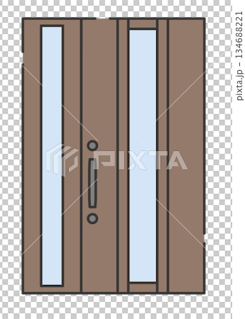 現代住宅入口門 134688221