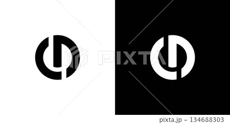 Modern and strong CD letter logo design Modern and strong CD letter logo design 134688303