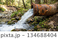 Small Waterfall in Nature 134688404