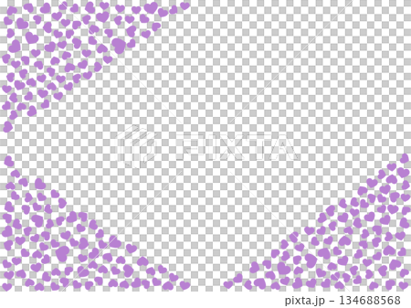 Heart pattern background Purple solid color Heart 134688568