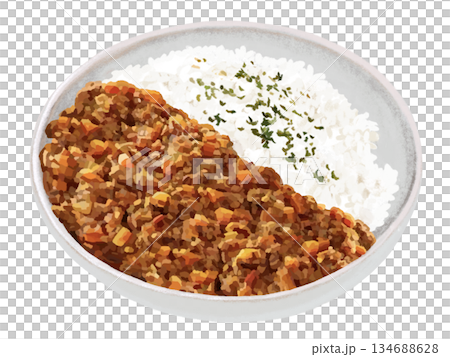 キーマカレー（パセリ付き） 134688628