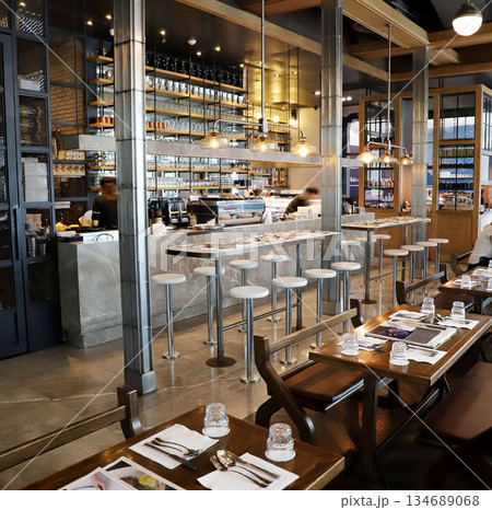 タイ王国　バンコク　プロンポン　カフェ 134689068