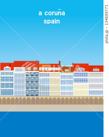 ア・コルーニャ　a coruna　ガリシア　スペイン　ガレリアス 134689771