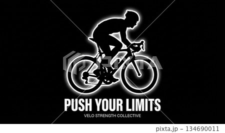 Push Your Limits Bicycle Icon Push Your Limits Bicycle Icon 134690011