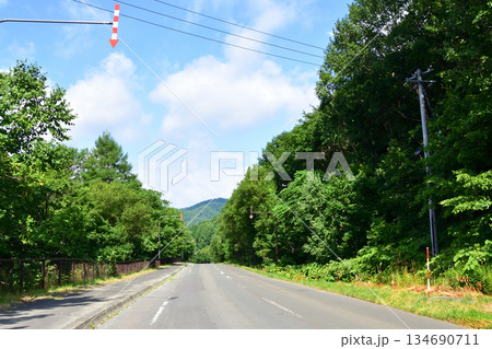 北海道道465号金山幾寅停車場線かなやま湖周辺の風景(2023年夏) 北海道道465号金山幾寅停車場線かなやま湖周辺の風景(2023年夏) 134690711