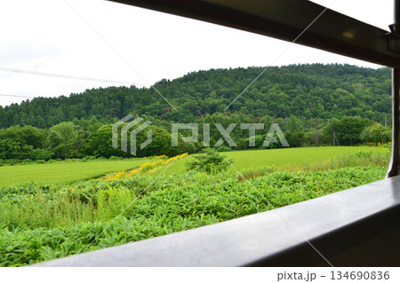 JR北海道根室本線、富良野駅から上芦別駅までの風景(2023年夏) 134690836