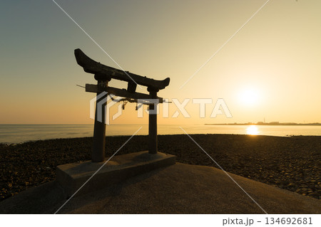 海の鳥居(福岡県豊前市) 海の鳥居(福岡県豊前市) 134692681