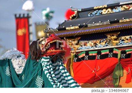播州姫路の秋祭り 英賀神社の獅子舞 播州姫路の秋祭り 英賀神社の獅子舞 134694067